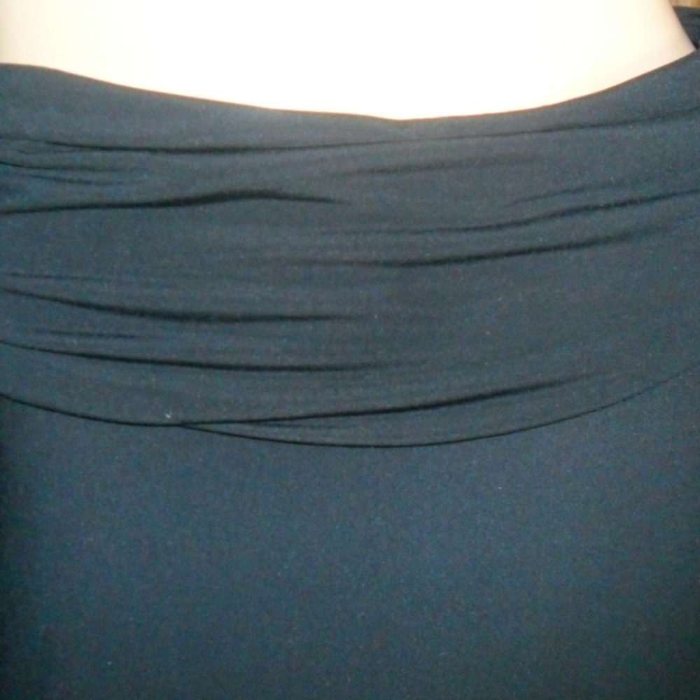 BCBG Maxazria NWOT Black Brown Knit Flare Skirt - Picture 3 of 5